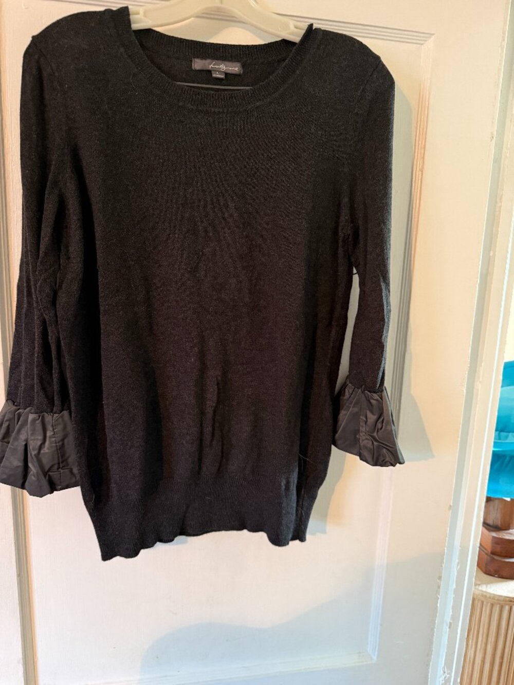 Forever 21 Large Slate Grey Sweater with Balloon Cuffs